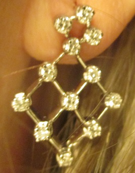 xxM1257M Diamond earrings nice Takst valuation N.Kr. 30 000